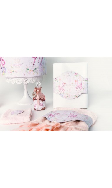 Trusou botez pentru fetite inspirat din desene animate cu caprioara Bambi 4